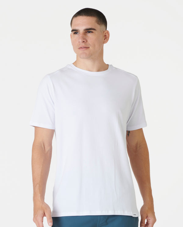 Aviation Tee Split-Hem White