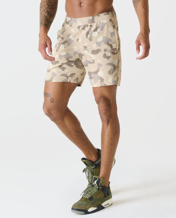 Bishop Short Distressed Camo Taupe