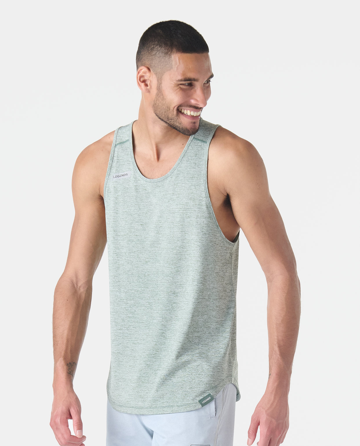 Enzo Tank Hunter Green Heather