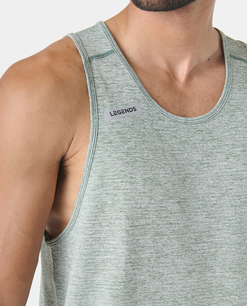 Enzo Tank Hunter Green Heather