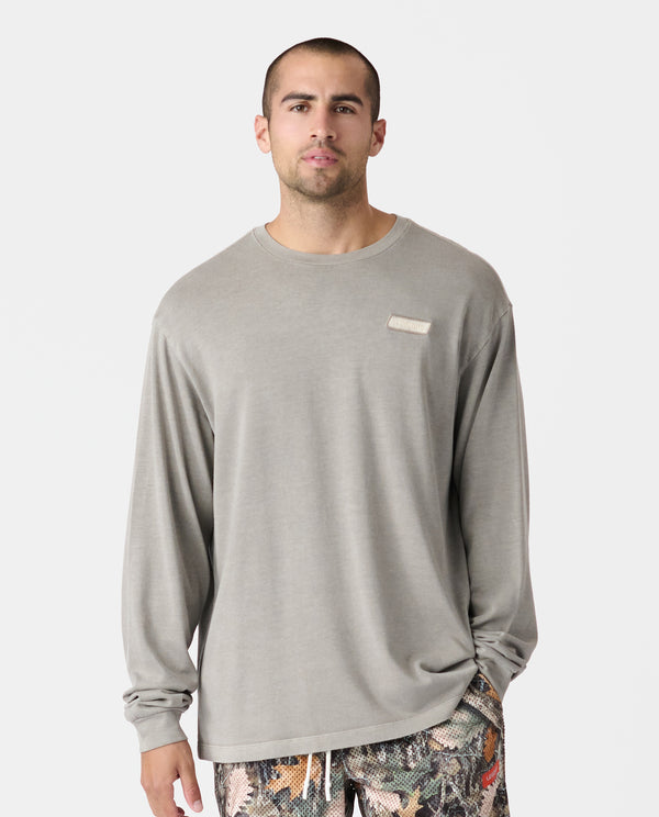 Fairfax Oversized LS Tee Washed Taupe