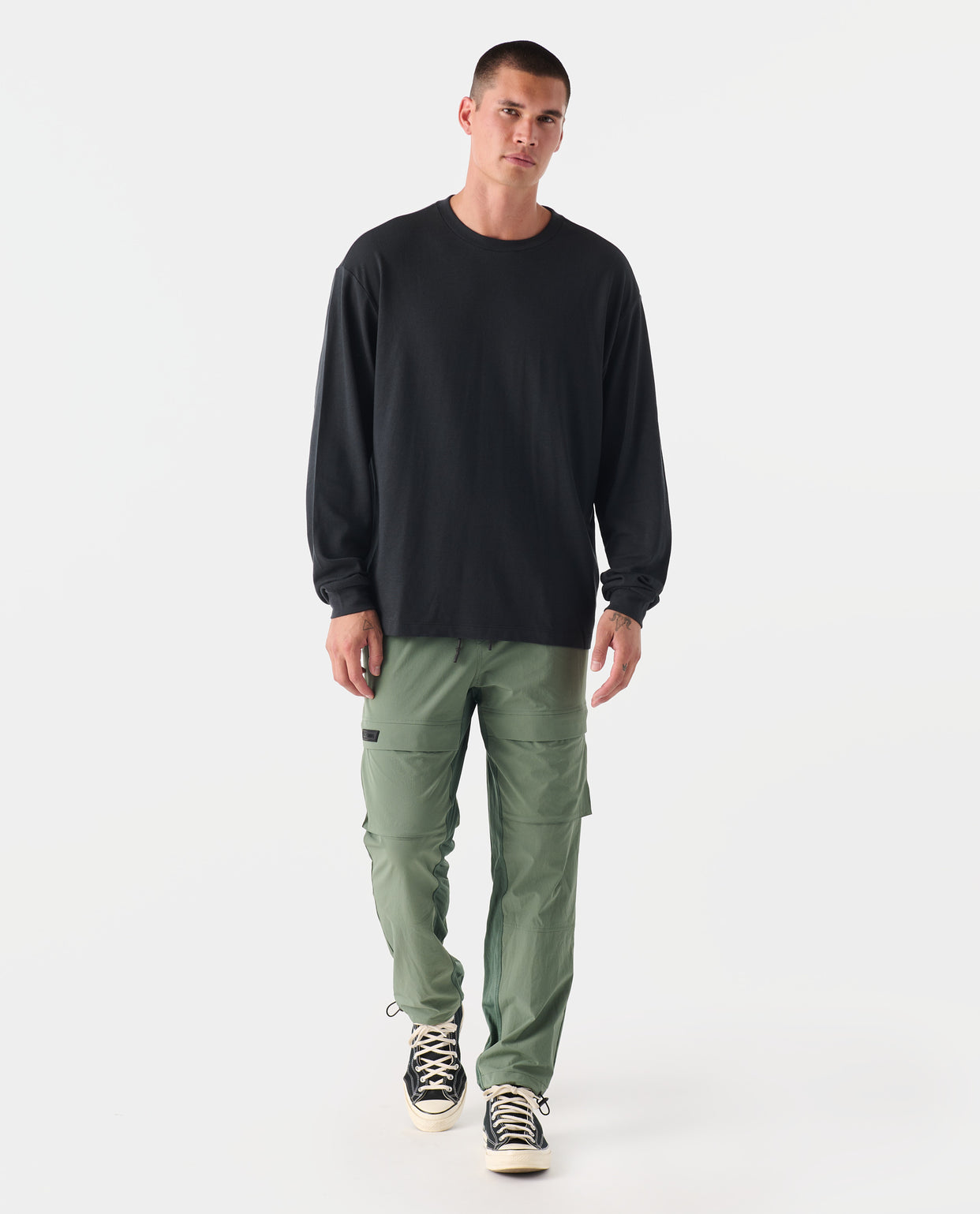 Fairfax Oversized LS Tee Black