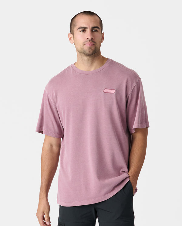Fairfax Oversized Tee Washed Ruby