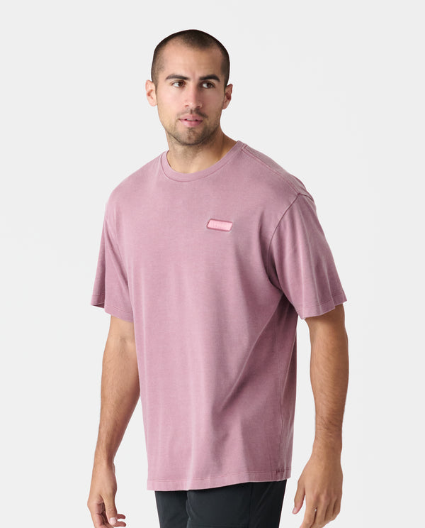 Fairfax Oversized Tee Washed Ruby