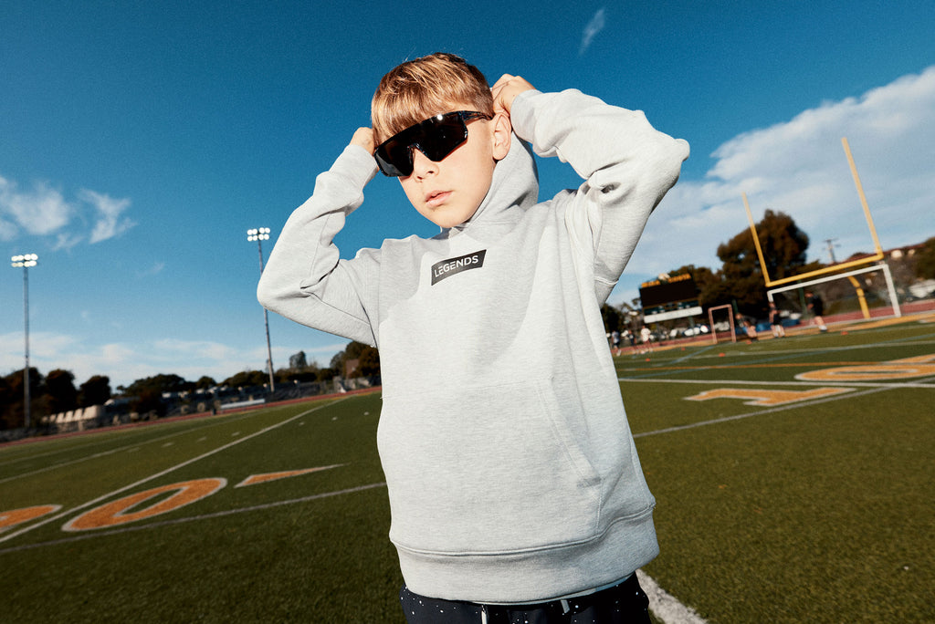 child in hoodie