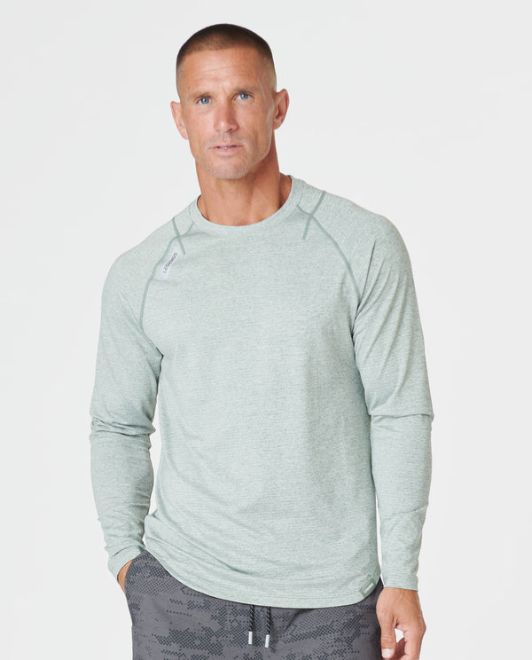 Enzo LS Tee Sea Spray Heather
