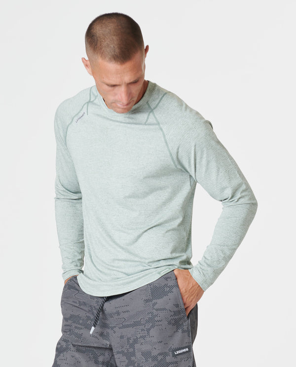 Enzo LS Tee Sea Spray Heather
