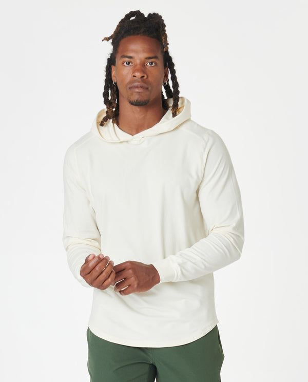 Aviation Tee Hooded LS Natural White