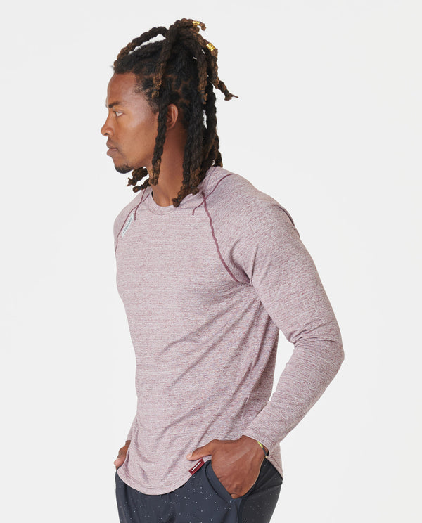 Enzo LS Tee Zinfandel Heather