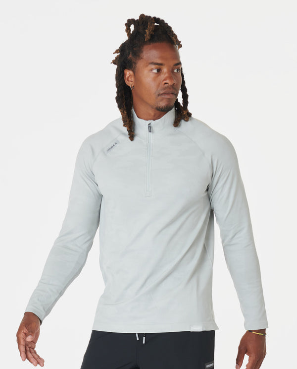 Dash Quarter Zip Gray Camo