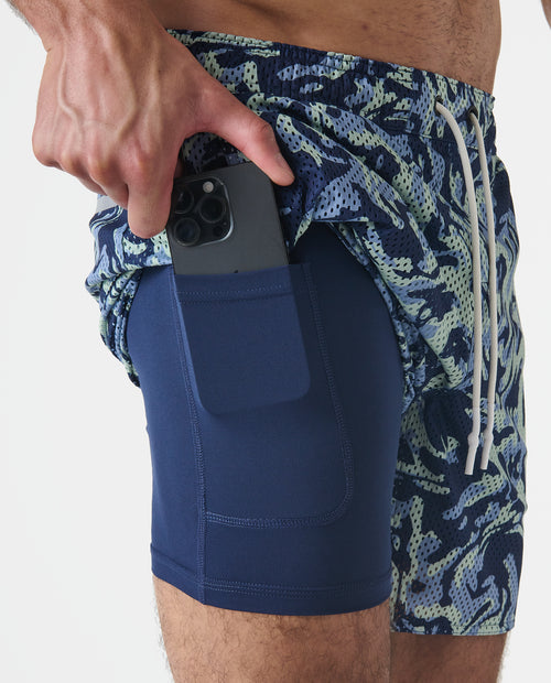 Luka Mesh Short Hydrocoral Sea