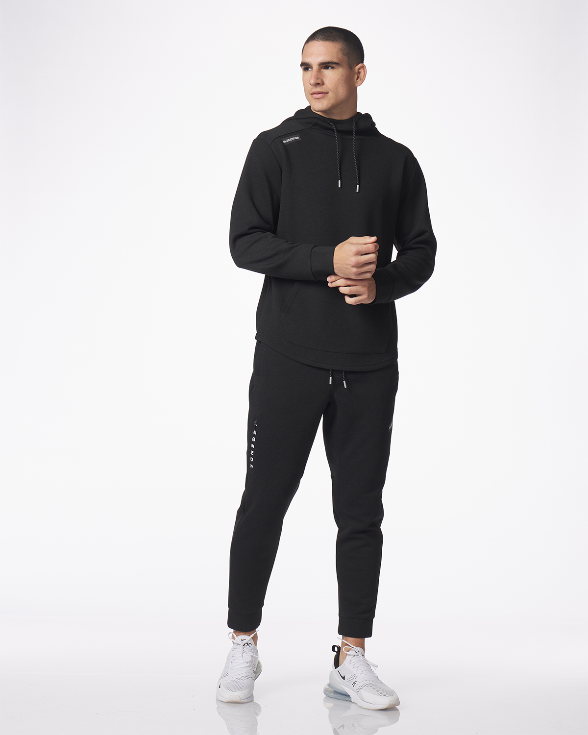 Hawthorne Tech Hoodie Black Heather