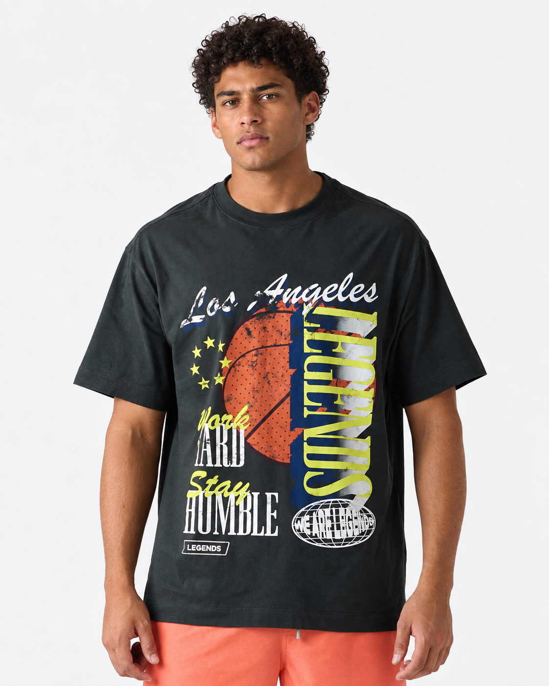 Heritage Oversized Tee WHSH Faded Black - 1