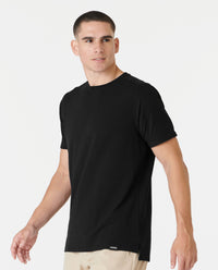 Aviation Tee Split-Hem Black