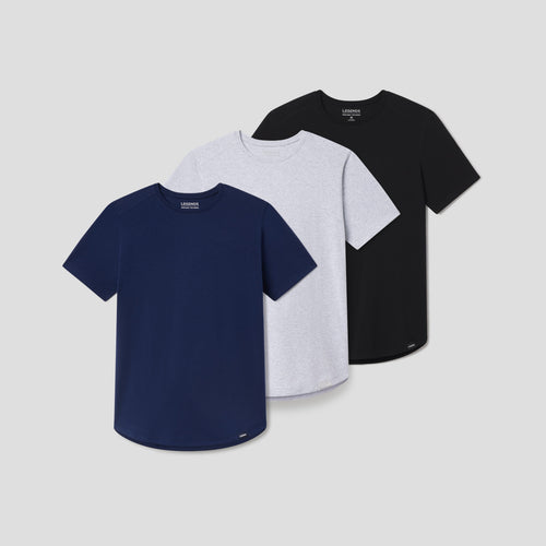 The Aviation Curved Hem Tee 3-pack