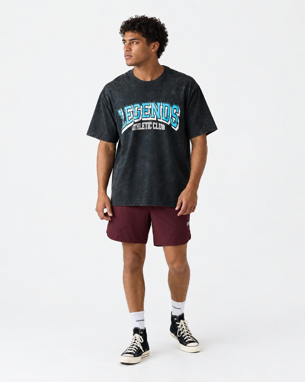 Heritage Oversized Tee AC Washed Charcoal - 2