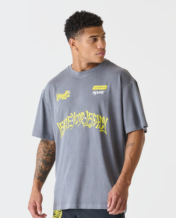 Leave Your Legacy Fairfax Oversized Tee Washed Charcoal
