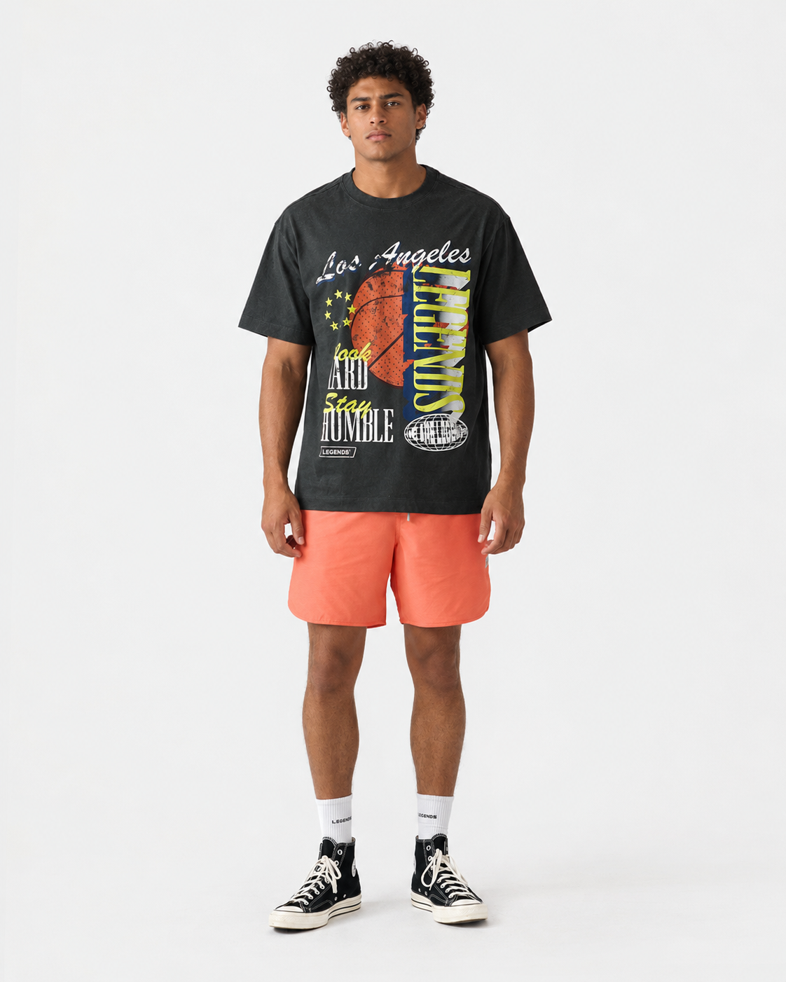 Heritage Oversized Tee WHSH Faded Black - 2