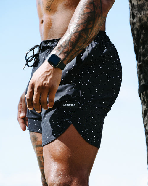 Luka Short Black Splatter