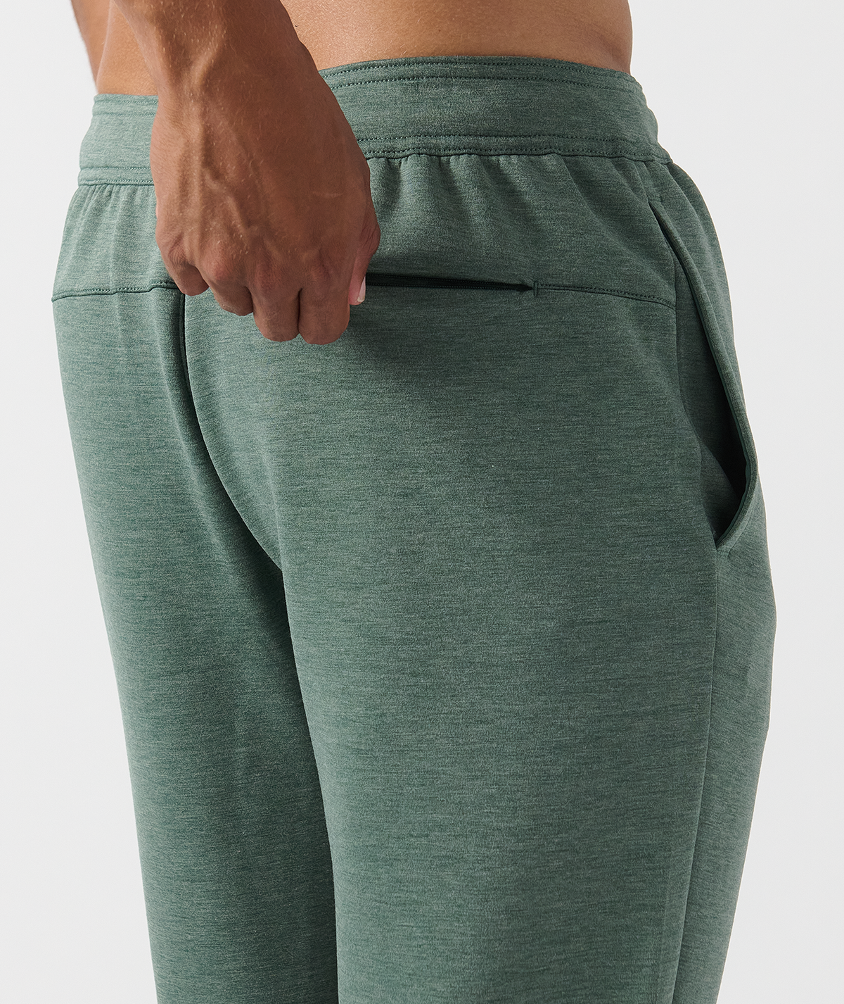 Hawthorne Tech Jogger Dark Moss Heather - 4