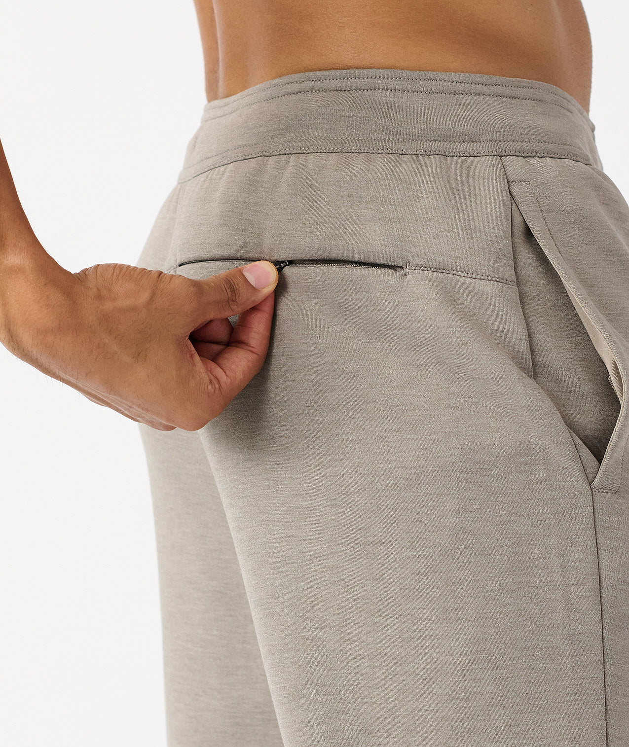 Hawthorne Tech Jogger Taupe Heather - 4
