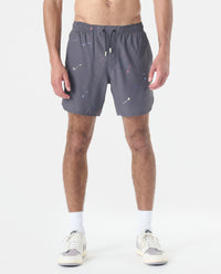 Luka Short Charcoal Space Drip