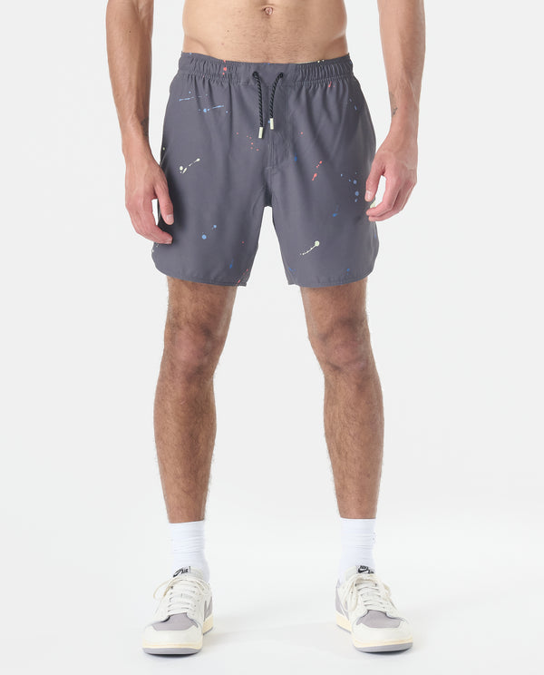 Luka Short Charcoal Space Drip