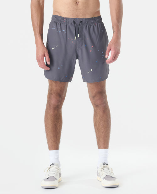 Luka Short Charcoal Space Drip