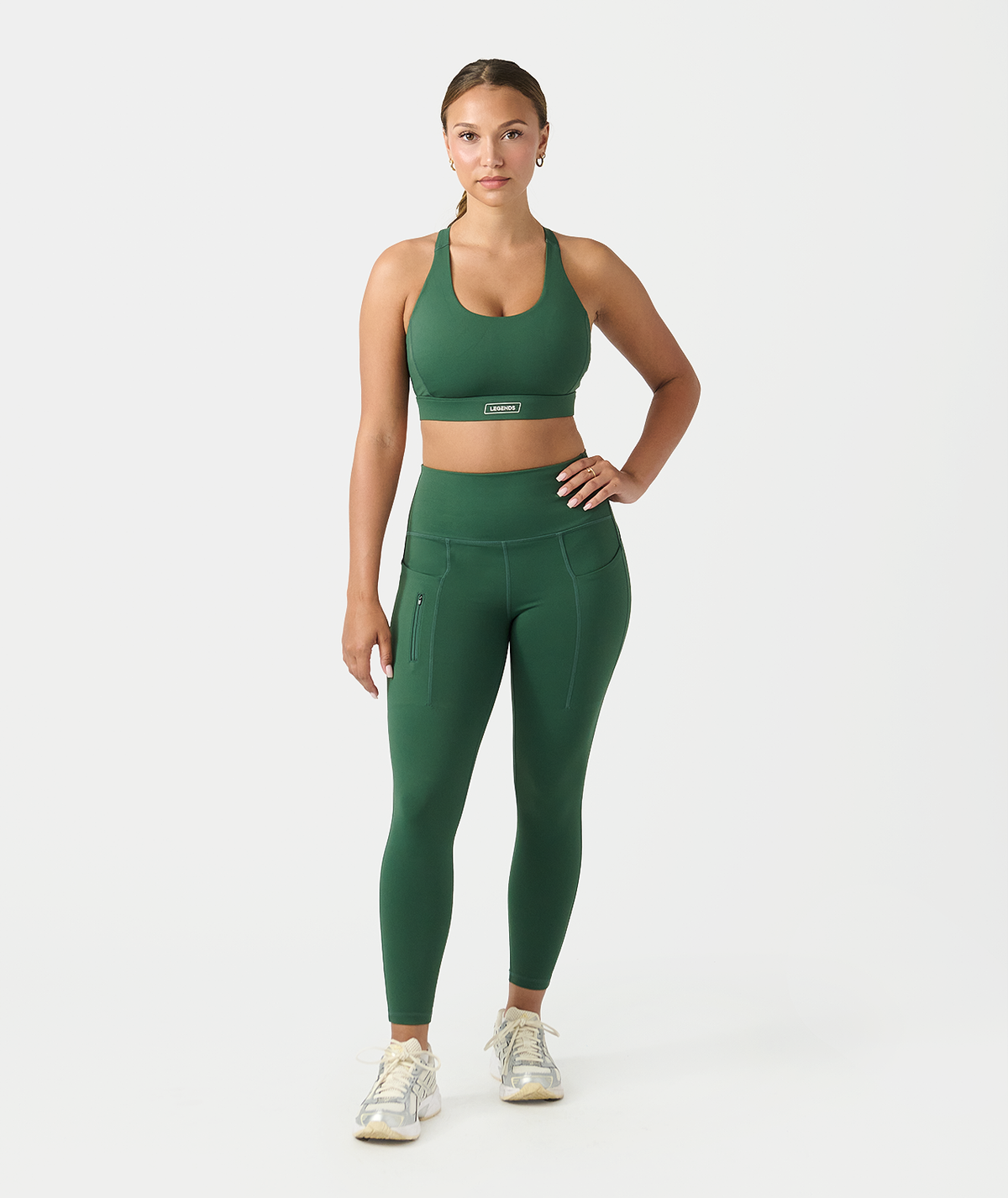 Noa Pocket Legging Dark Moss - 8