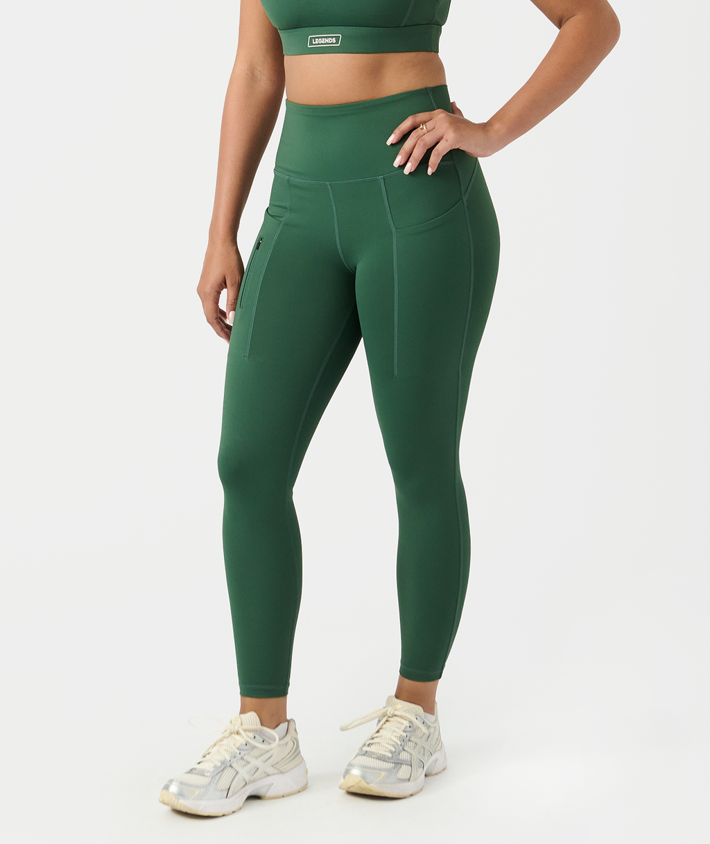 Noa Pocket Legging Dark Moss - 3