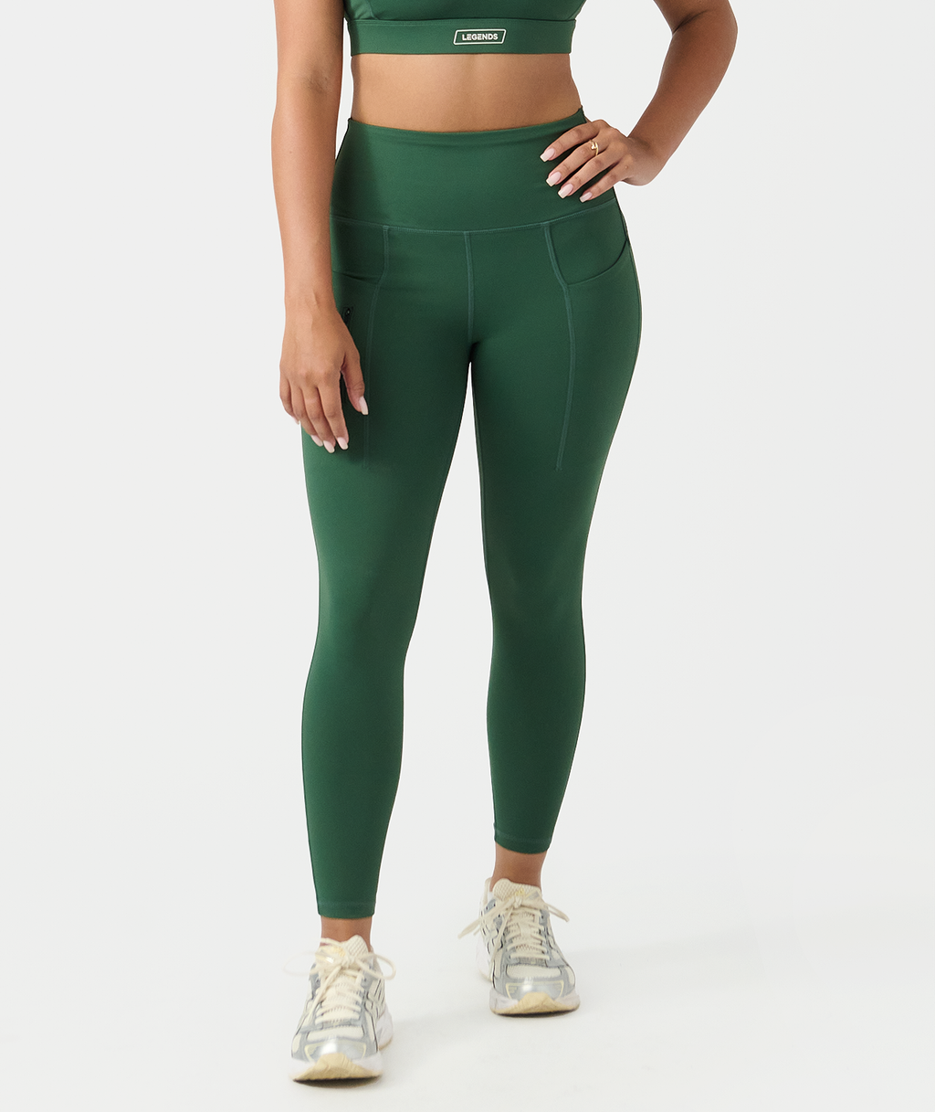 Noa Pocket Legging Dark Moss - 1