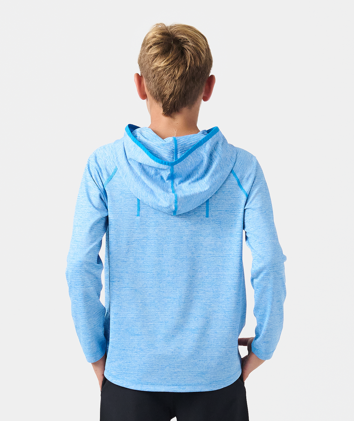 Little Legends Enzo Hooded LS Marathon Blue Heather - 2