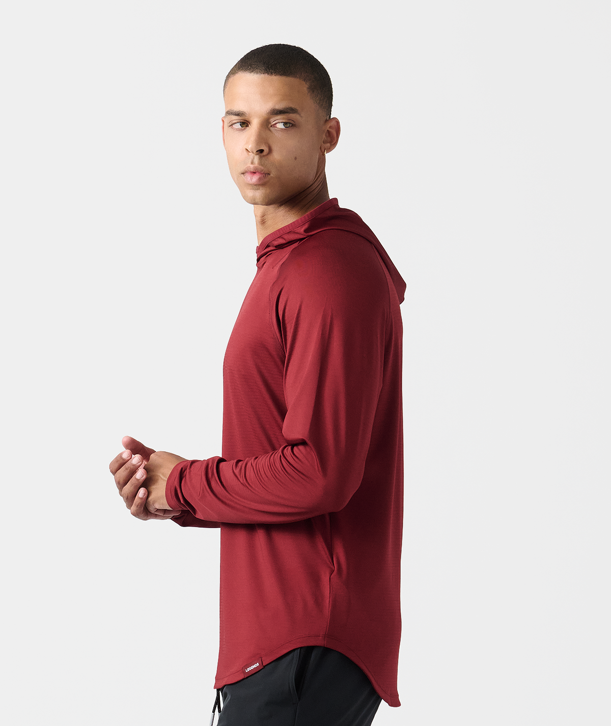 Enzo Hooded LS Crimson - 2