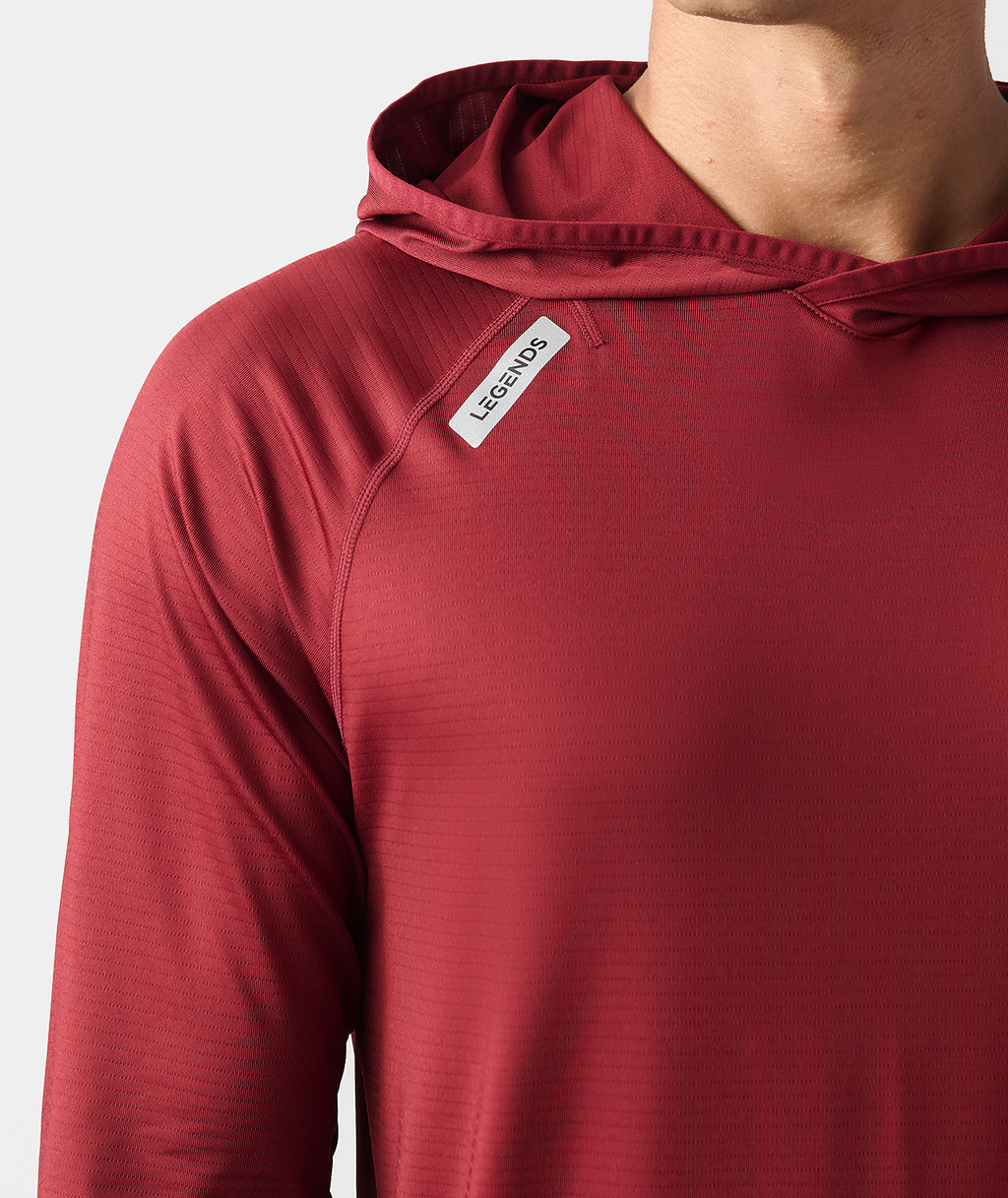 Enzo Hooded LS Crimson - 4