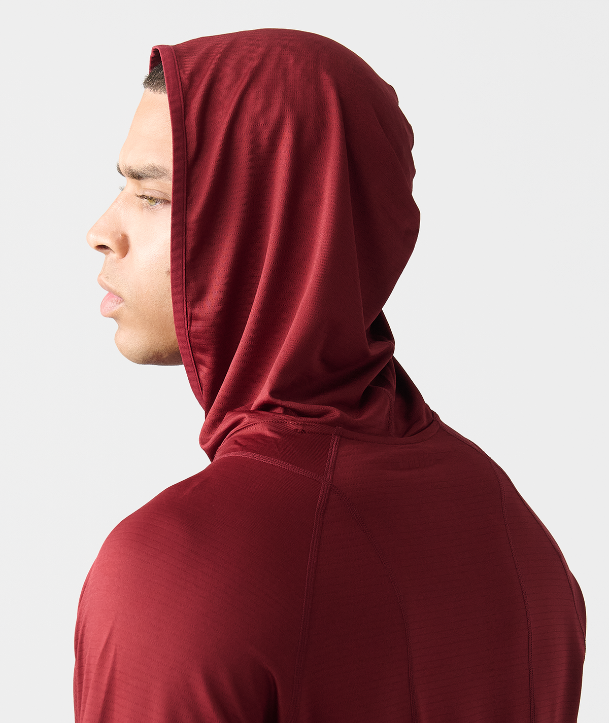 Enzo Hooded LS Crimson - 6