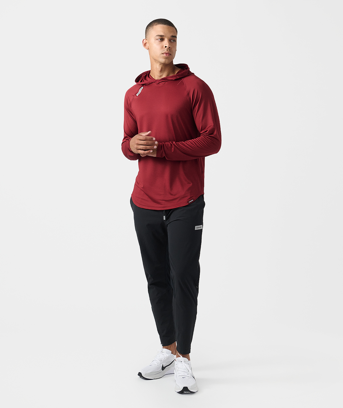 Enzo Hooded LS Crimson - 7