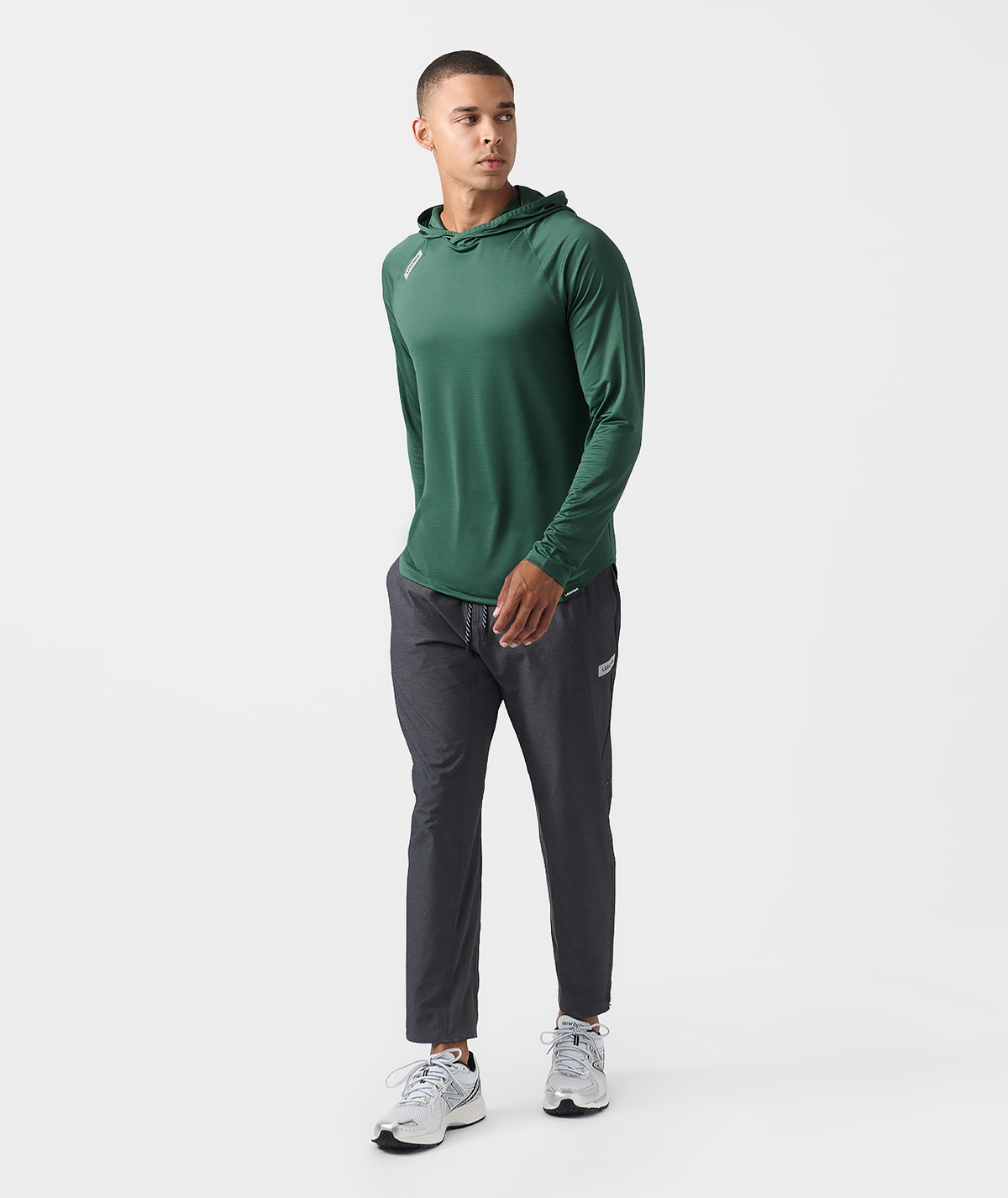 Enzo Hooded LS Dark Moss - 7