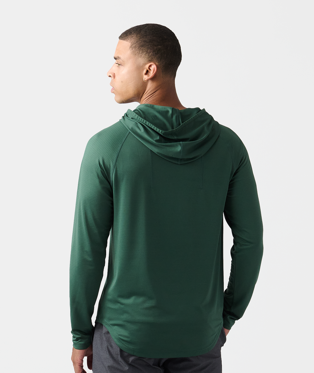 Enzo Hooded LS Dark Moss - 4