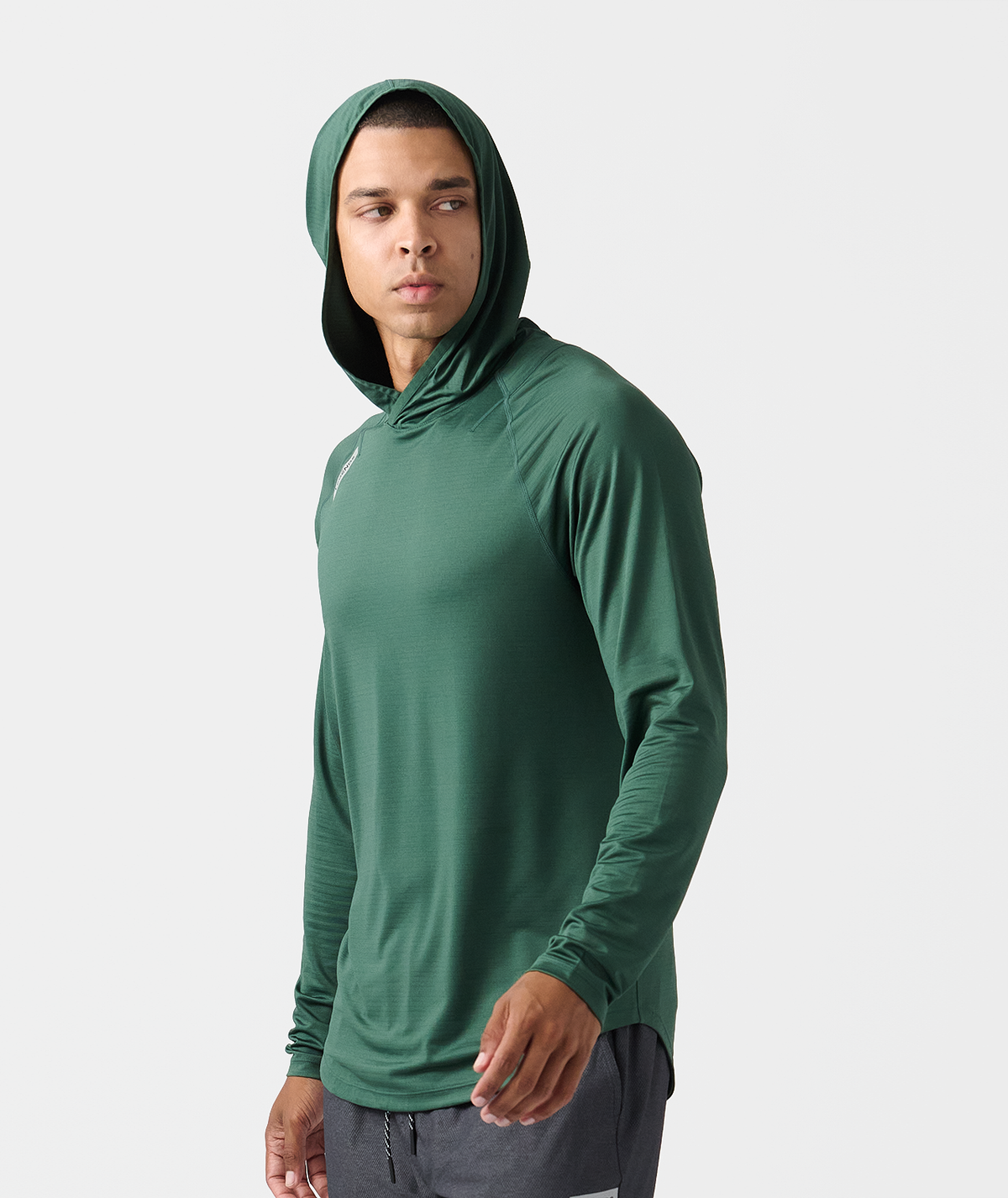 Enzo Hooded LS Dark Moss - 3