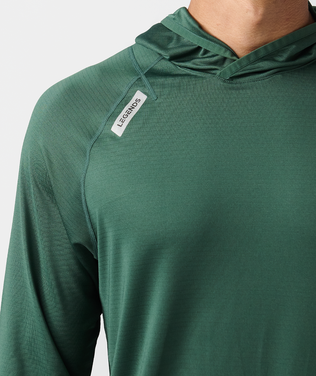 Enzo Hooded LS Dark Moss - 5