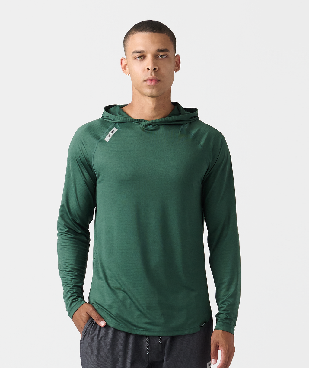 Enzo Hooded LS Dark Moss - 1