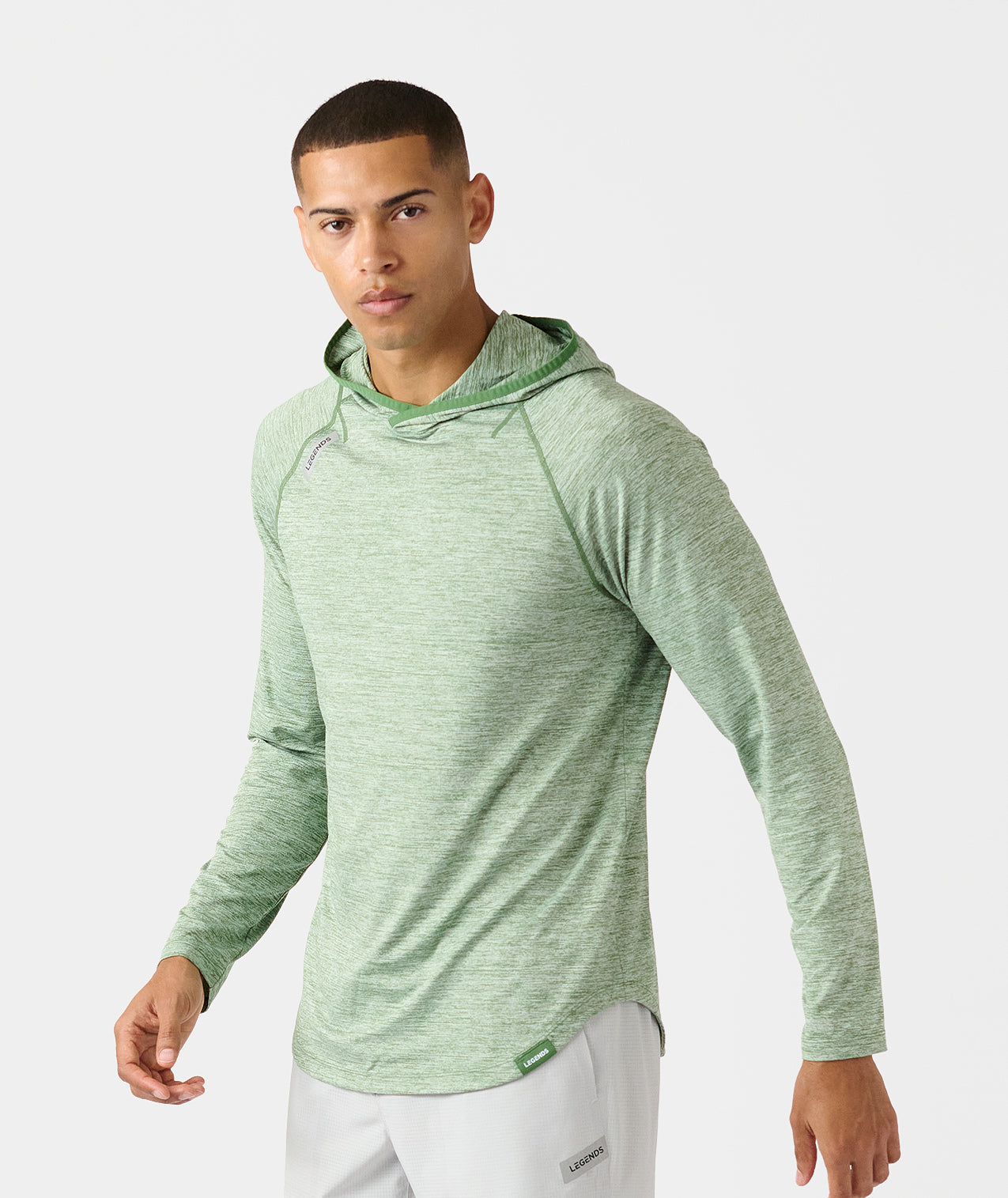 Enzo Hooded LS Elm Heather - 2
