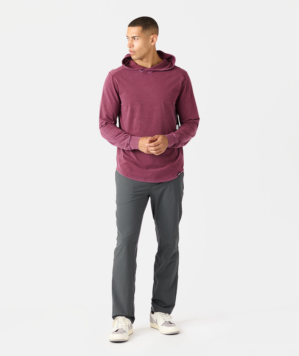 Aviation Tee Hooded LS Washed Fig - 7