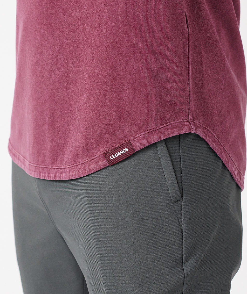 Aviation Tee Hooded LS Washed Fig - 6