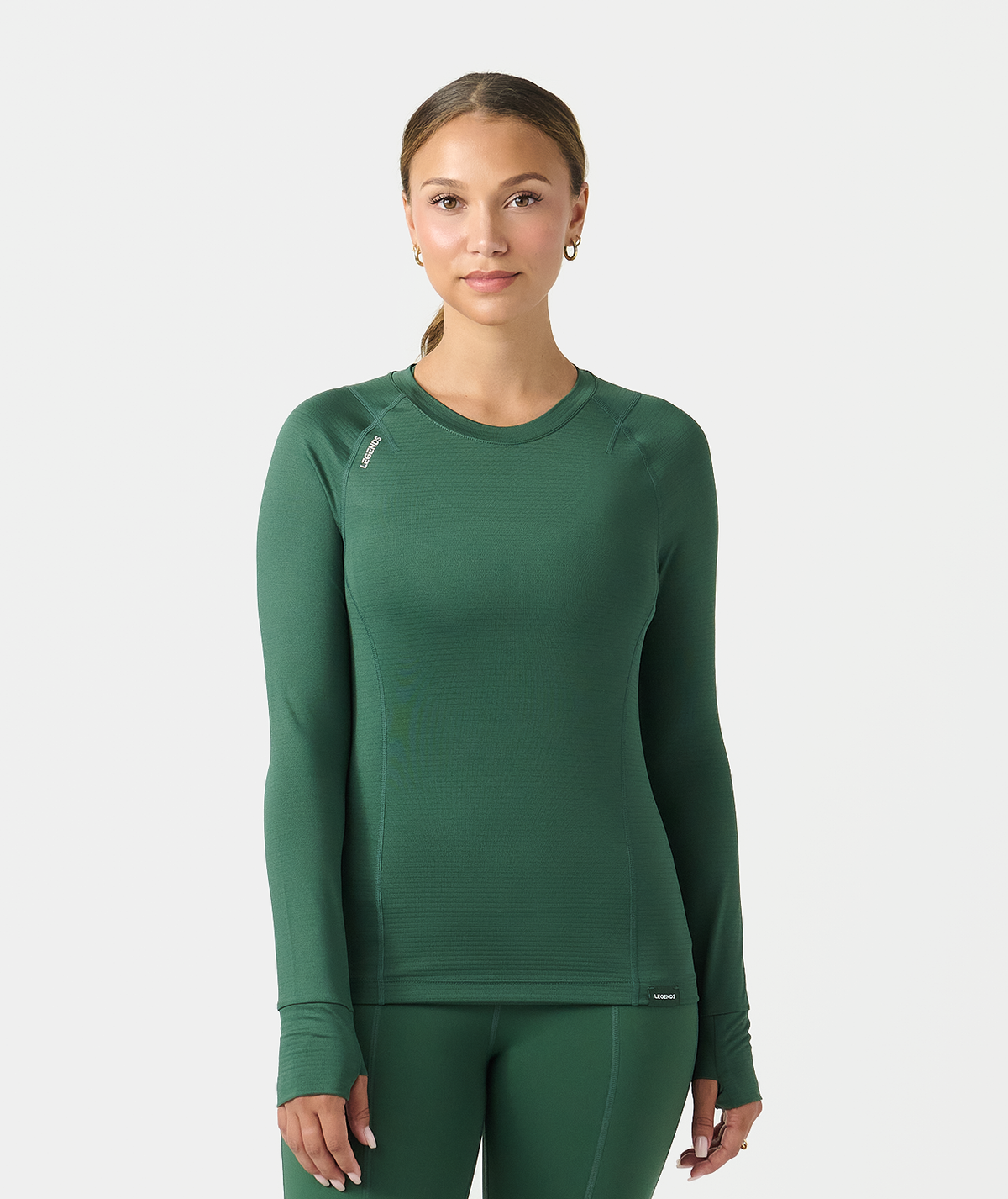 Lily Long Sleeve Dark Moss - 1