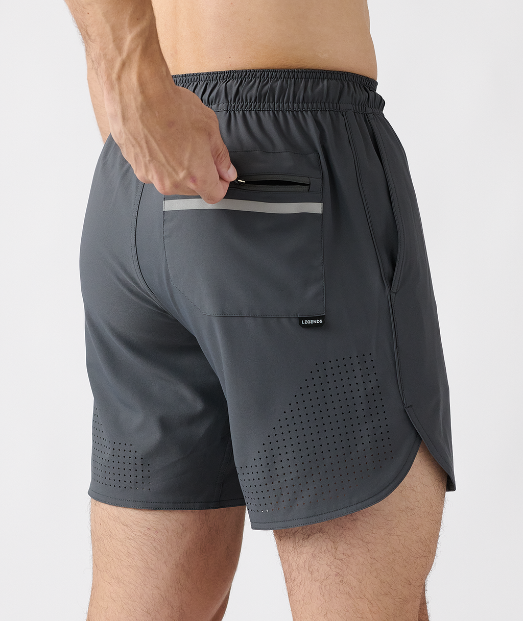 Luka Short Charcoal Gray