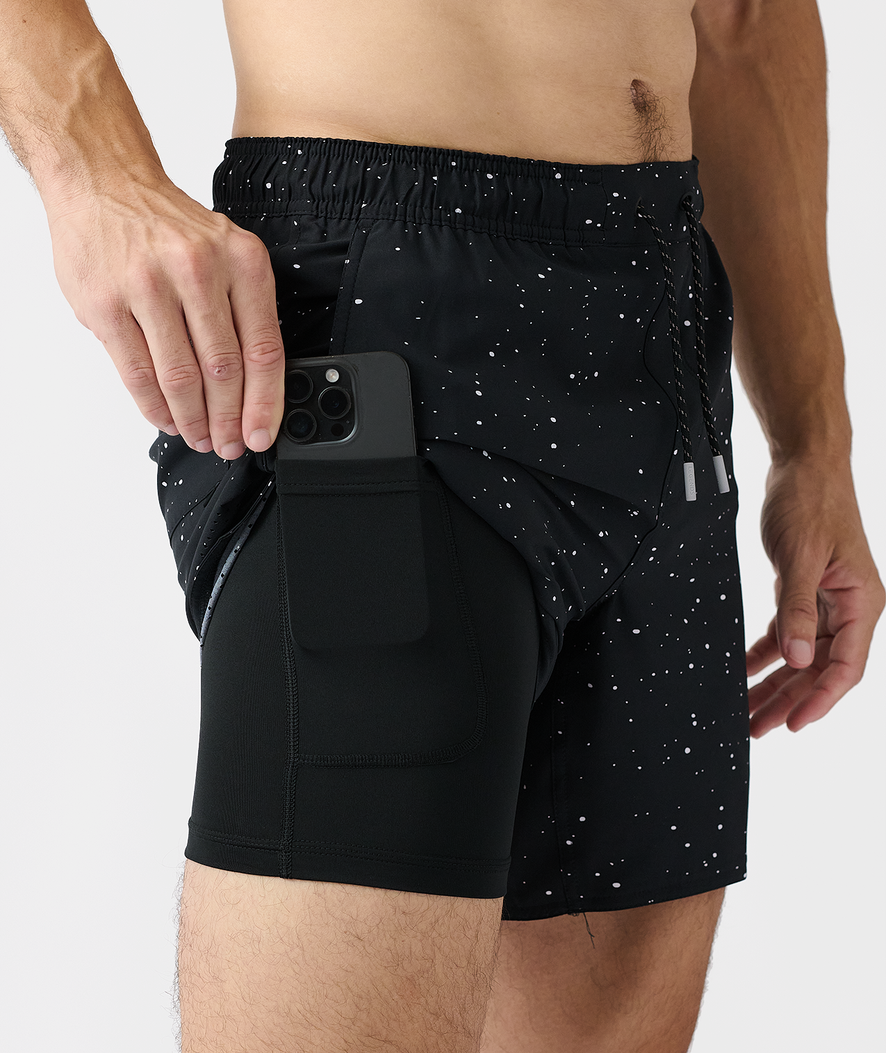 Luka Short Black Splatter
