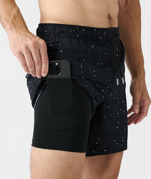 Luka Short Black Splatter - 6