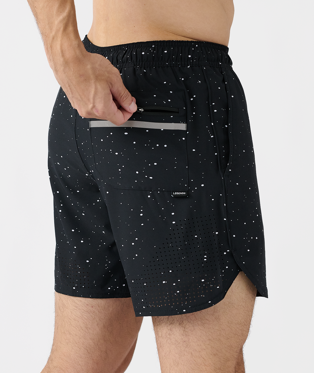Luka Short Black Splatter