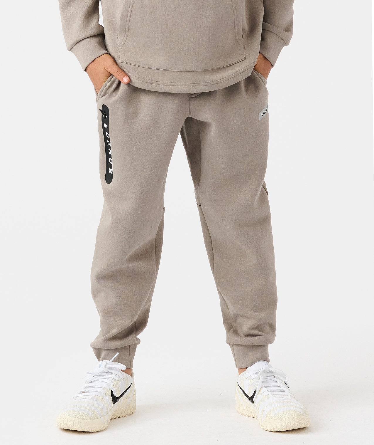 Little Legends Hawthorne Tech Jogger Taupe Heather - 1